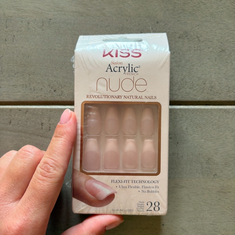 Kiss Acrylic Nude French Tip Nails